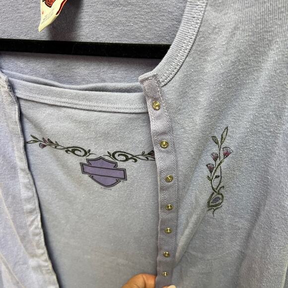 Rare Y2K Harley Davidson 2 Piece Lilac Set - Picture 2 of 7